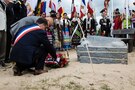 Charles Shay memorial ceremony at Omaha Beach, France