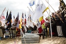 Charles Shay memorial ceremony at Omaha Beach, France