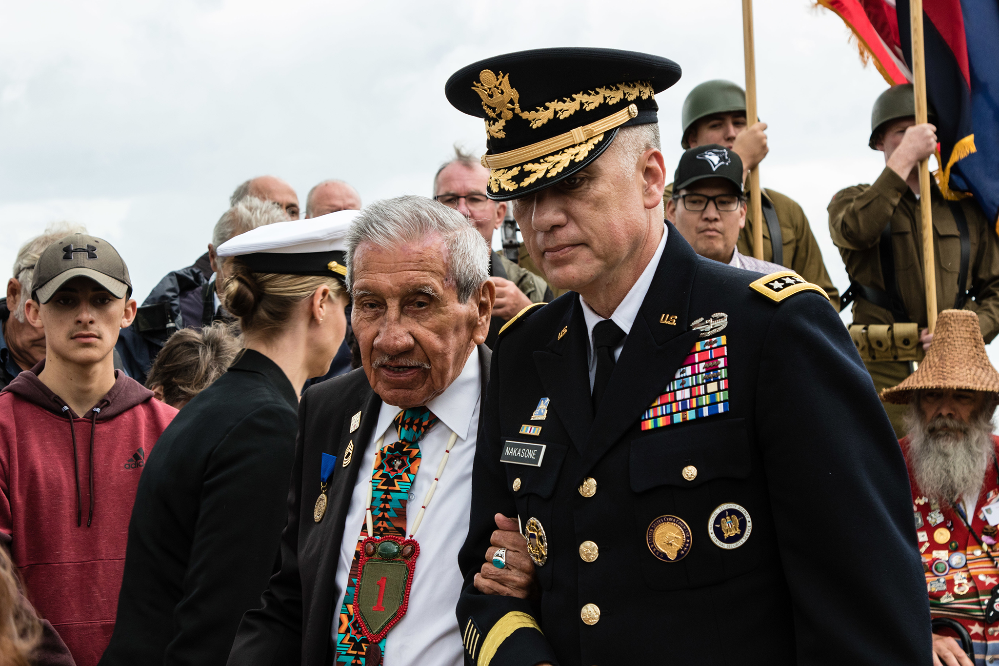 Charles Shay Memorial Ceremony At Omaha Beach France