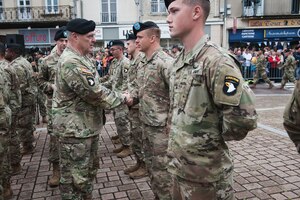 101st Airborne Division ceremony in Carentan, France