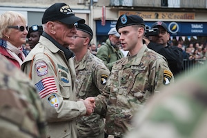 101st Airborne Division ceremony in Carentan, France