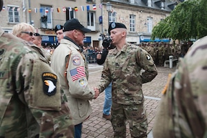 101st Airborne Division ceremony in Carentan, France