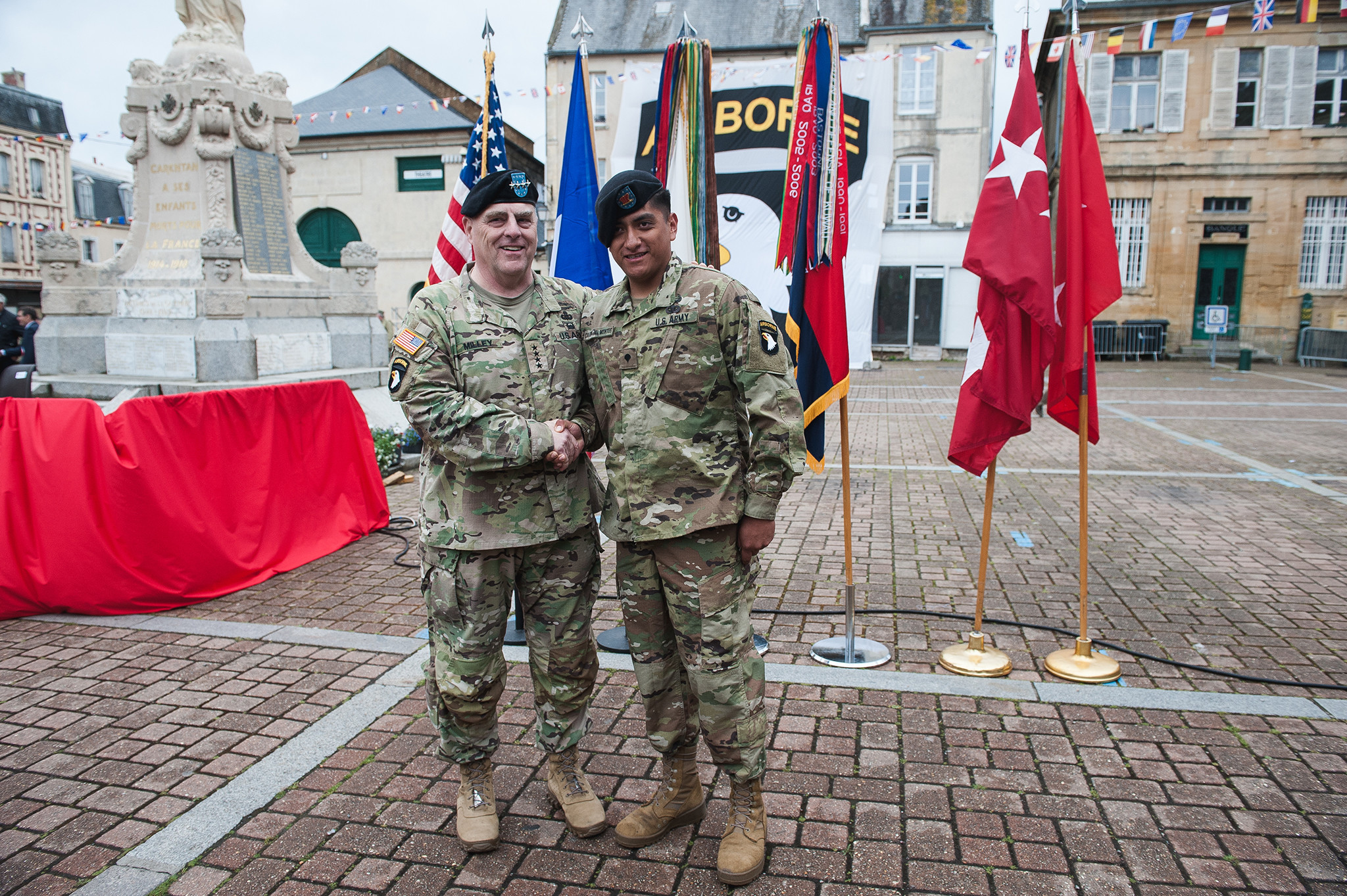 101st Airborne Division ceremony in Carentan, France
