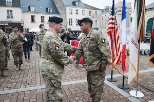 101st Airborne Division ceremony in Carentan, France