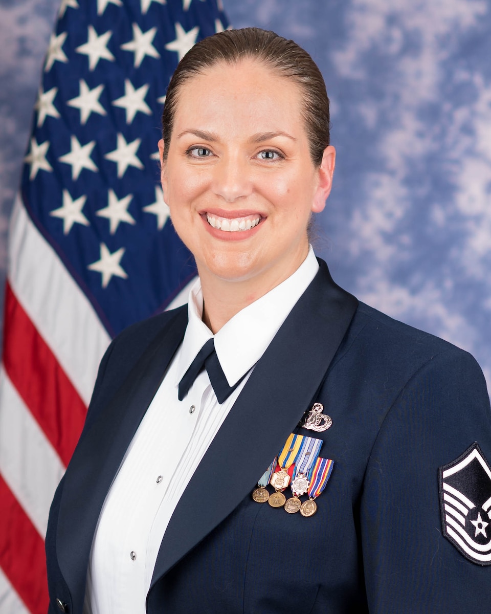 Official photo of Master Sergeant Julia Cuevas, alto in the Singing Sergeants, The United States Air Force Band, Washington, D.C.