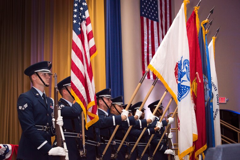 With Air Force Chief of Staff Gen. David L. Goldfein and Chief Master Sgt. of the Air Force Kaleth O. Wright as guest speakers, MacDill honored local World War II veterans who participated in the D-Day invasion, a monumental turning point in World War II. (U.S. Air Force photo by Senior Airman Scott Warner)