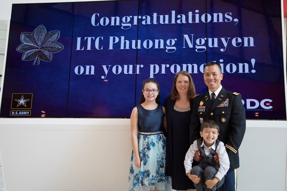 Lt. Col. Phuong Nguyen and his family
