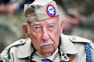 Capt. Rex Combs memorial ceremony in Chef du Pont, France