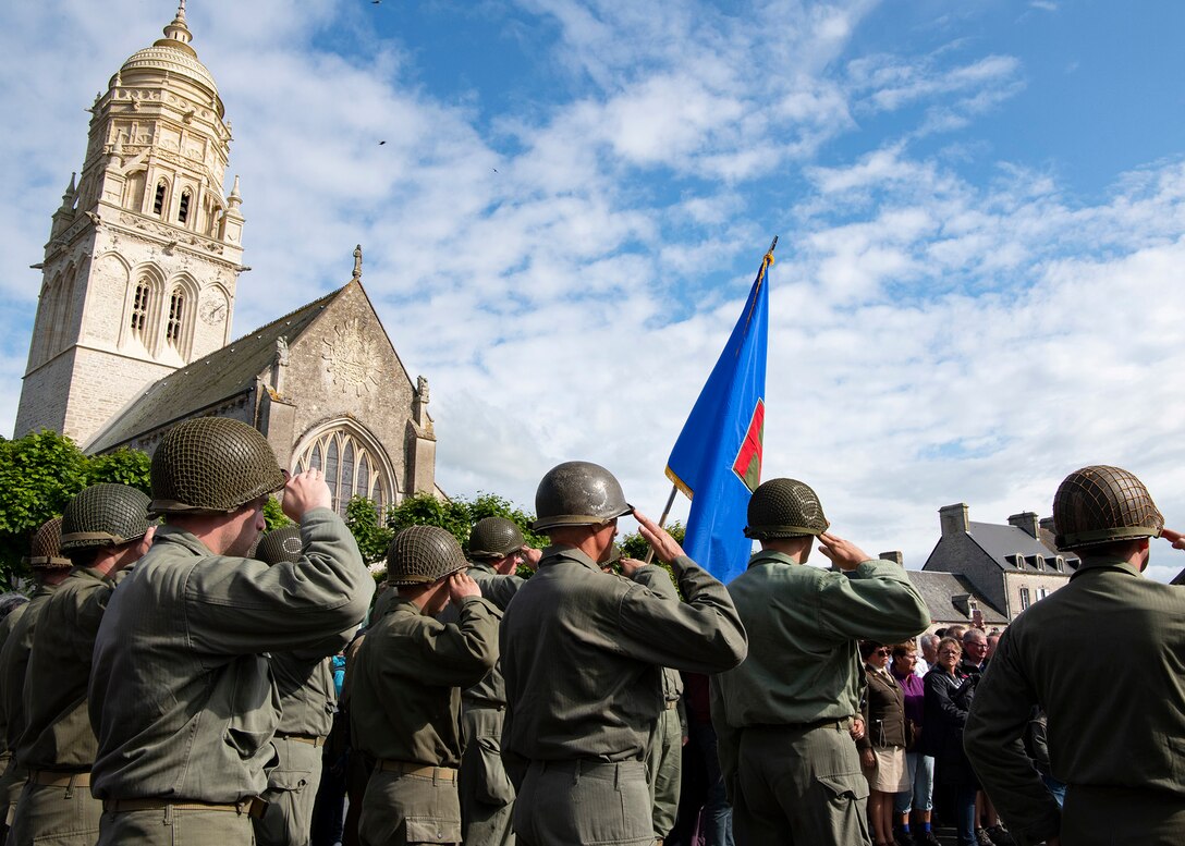 4th Infantry Division Historic March, Sainte-Marie-du-Mont, France