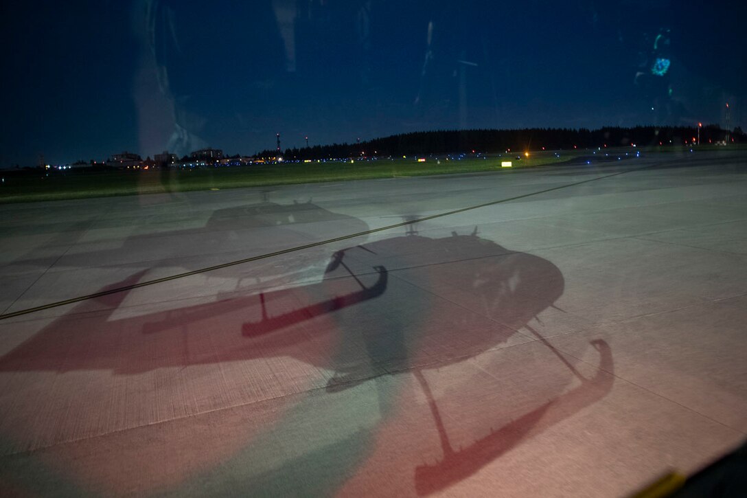 An Air Force UH-1N Iroquois