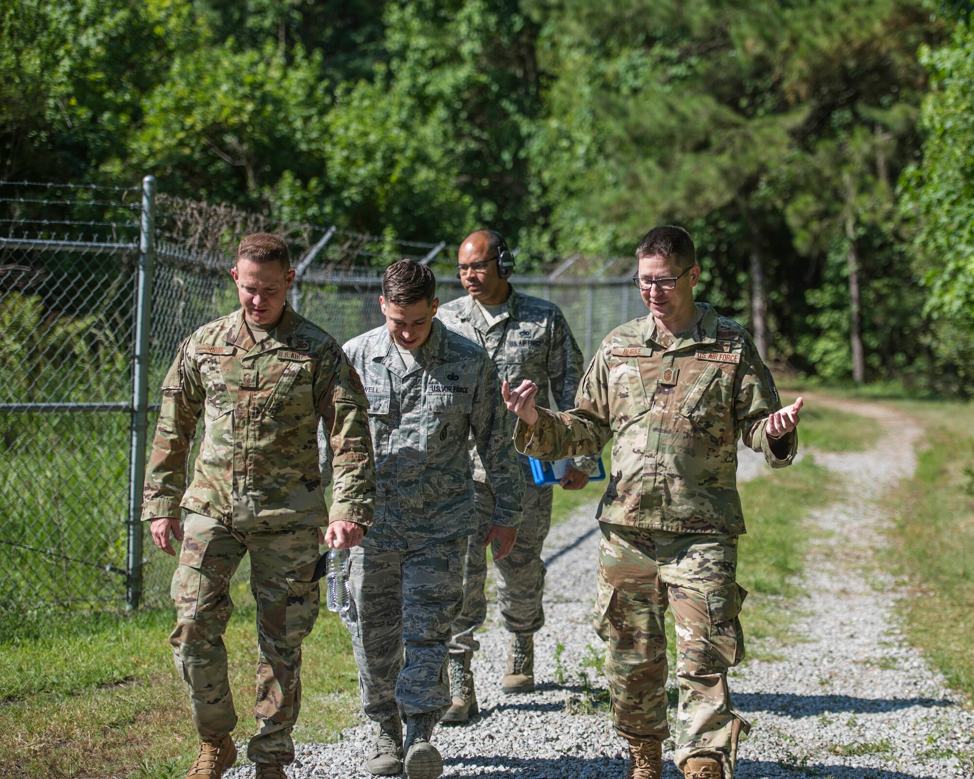 U.S. Air Force Chief Master Sgt. John-Paul B. Burke, Command Chief Master Sgt. of the 315th Airlift Wing, Joint Base Charleston, SC, prepares to work with Reserve Citizen Airmen at the Combat Arms Training and Maintenance training facility at Joint Base Charleston June 1st, 2019. Burke spent the weekend working with different Airmen around base.