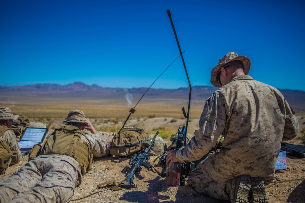 Reserve Marines call for fire at ITX 4-19