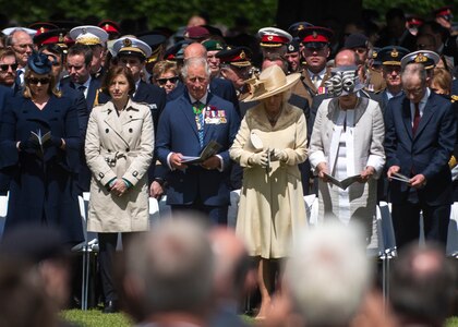 U.S. Marine Corps Gen. Joe Dunford, chairman of the Joint Chiefs of Staff, attends the D-Day 75th anniversary with the UK delegation in Bayeux, France June 6, 2019.