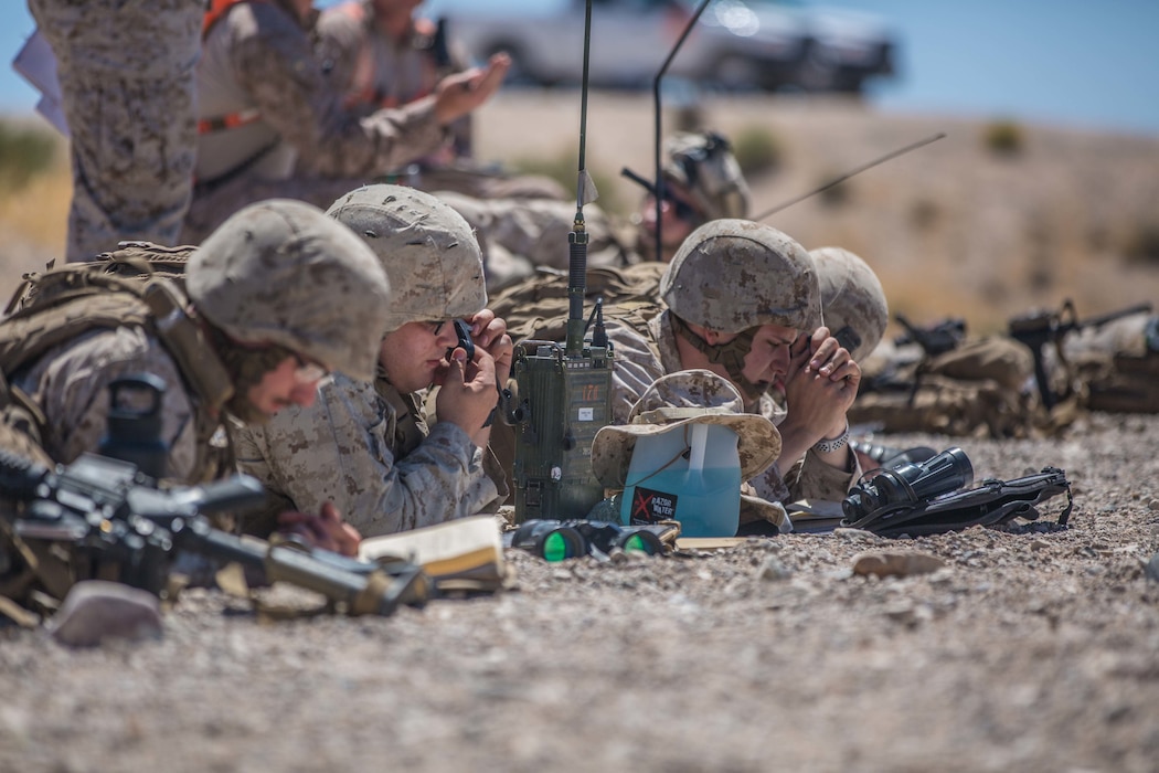 Reserve Marines call for fire at ITX 4-19