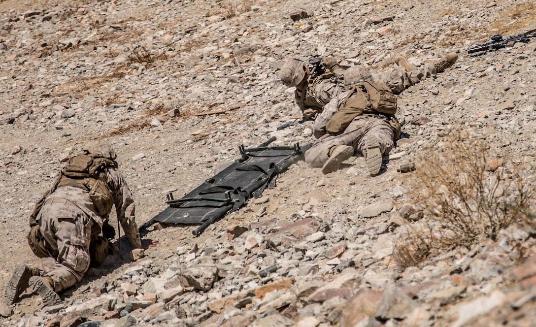 Platoon attack training on Range 410 during ITX 4-19