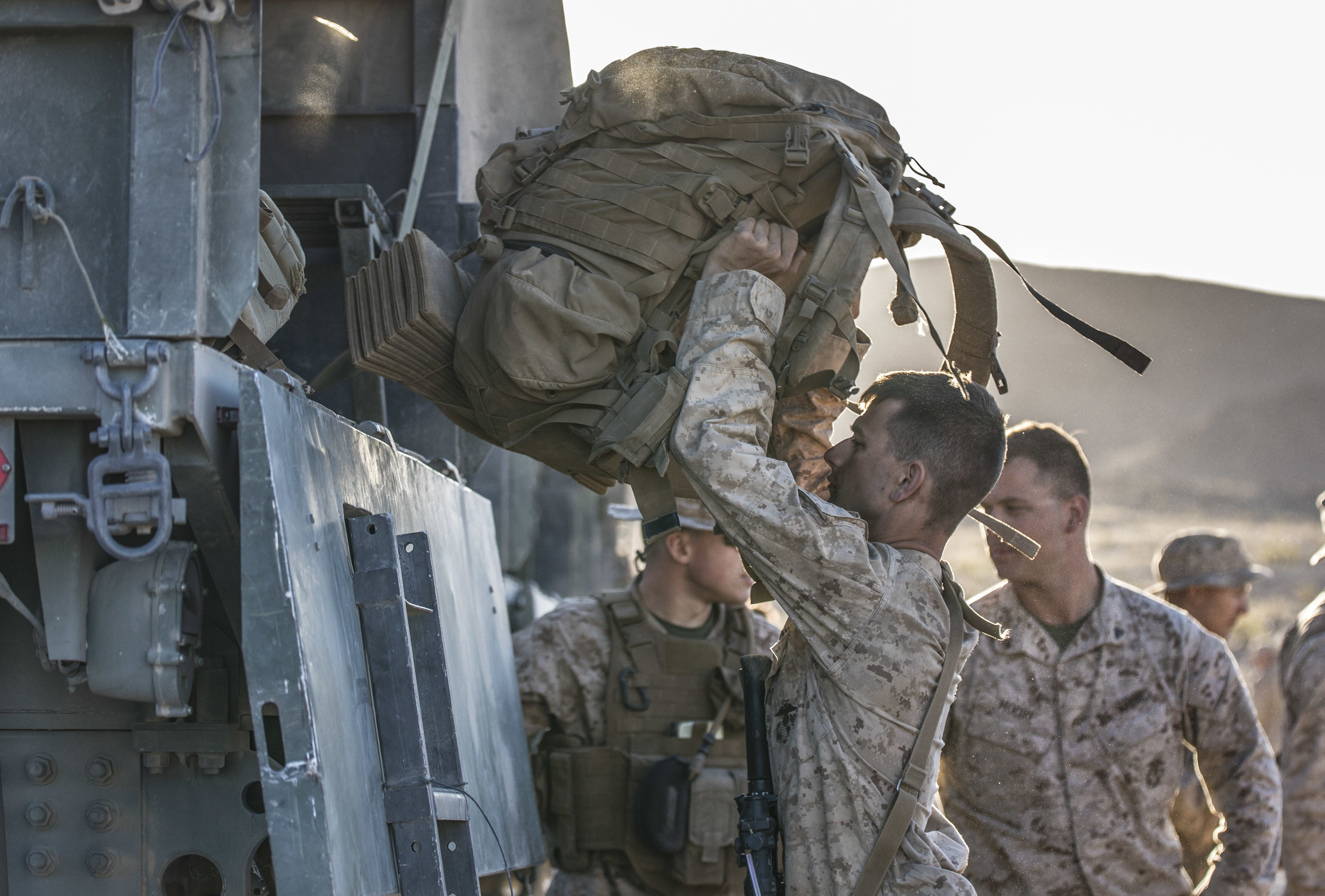 Platoon attack training on Range 410 during ITX 419