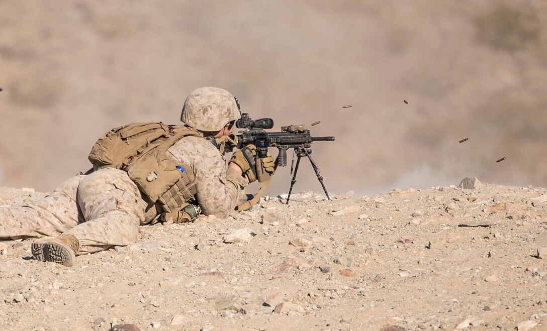 Platoon attack training on Range 410 during ITX 4-19