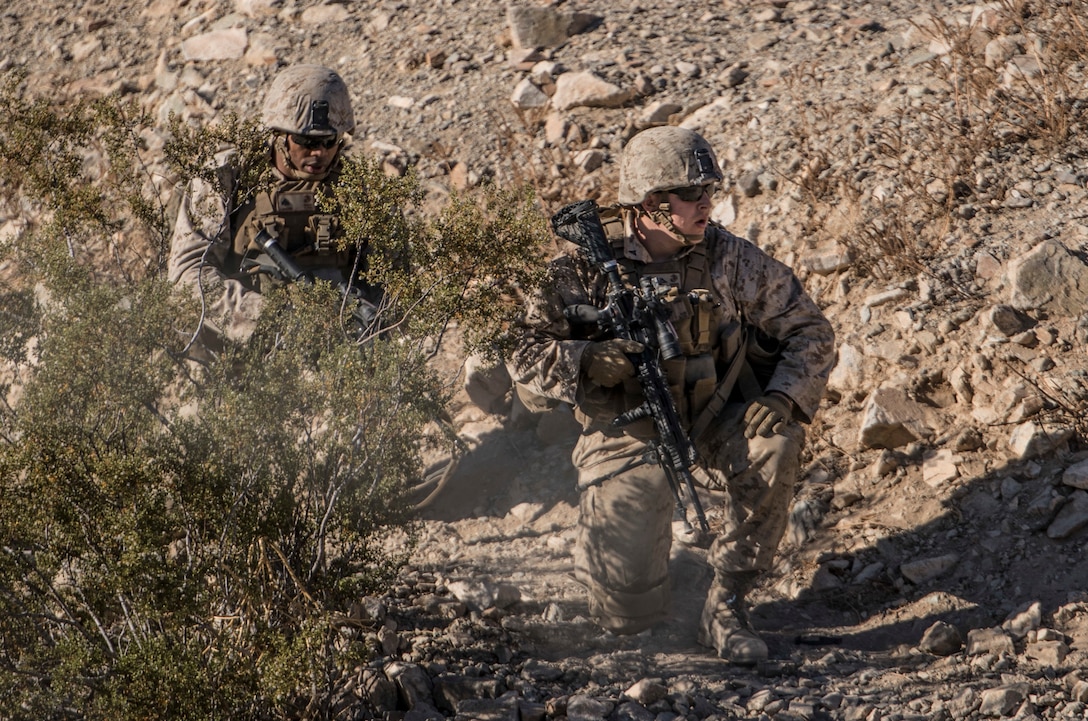 Platoon attack training on Range 410 during ITX 4-19