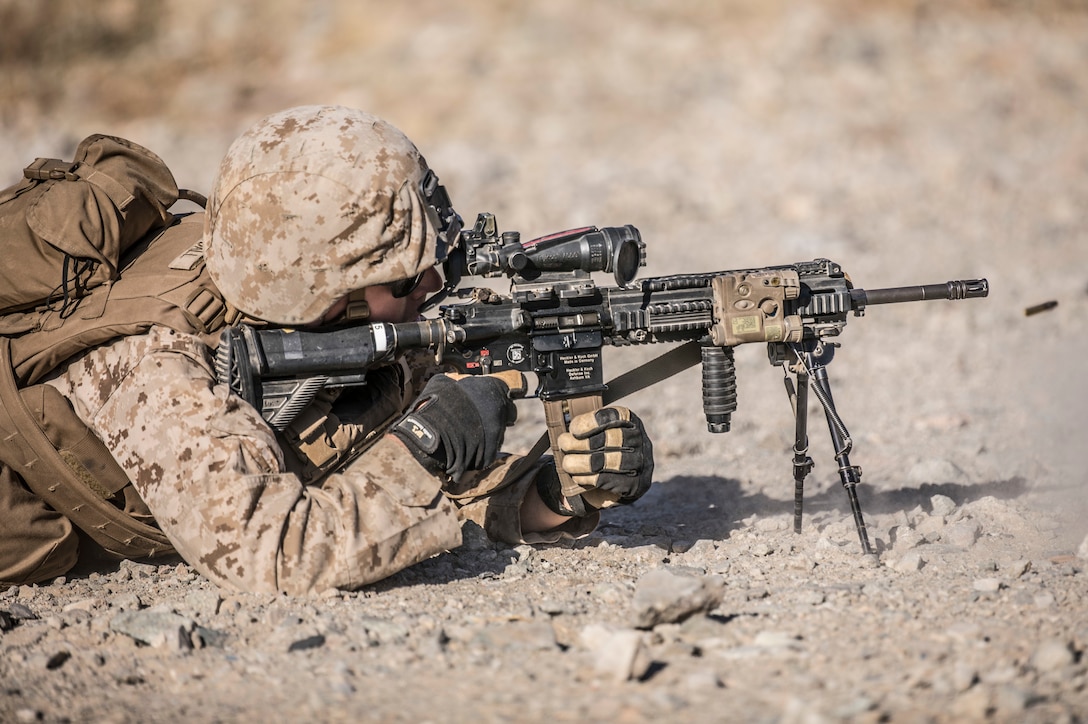 Platoon attack training on Range 410 during ITX 4-19