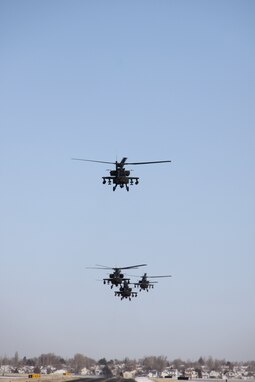 The approximately 260 Soldiers of the Utah Army National Guard’s First Battalion, 211th Aviation depart Utah on the first leg of their 12-month deployment to Afghanistan Monday, January 16, from the Utah Guard’s Army Aviation Support Facility in West Jordan. The 211th will be providing attack and reconnaissance support to units stationed with Central Command in Afghanistan.