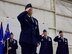 Maj. Gen. Andrew Croft, Twelfth Air Force (Air Forces Southern) commander, Col. Julian Cheater, outgoing 432nd Wing/432nd Air Expeditionary Wing commander, and Col. Stephen Jones, incoming 432nd WG/432nd AEW commander, salute for the national anthem during the 432nd WG/432nd AEW change of command ceremony at Creech Air Force Base, Nevada, June 7, 2019. During the event, Jones assumed command of the award-winning Remotely Piloted Aircraft wing from Cheater. (U.S. Air Force photo by Airman 1st Class Haley Stevens)