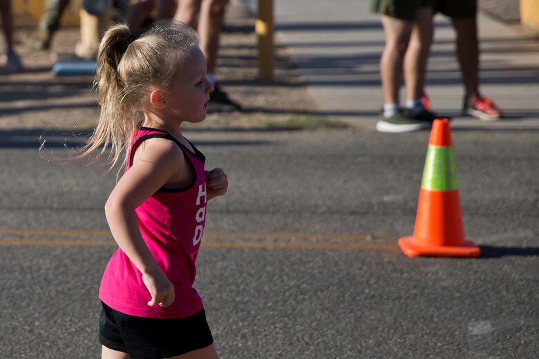 U.S. Marines Sailors and civilians participate in the 2019 Environmental Earth Day Fun Run at Marine Corps Air Station (MCAS) Yuma Ariz., April 26, 2019. The Environmental Earth Day Fun Run is a 5k race held annually bringing awareness to Marines, Sailors, and civilians about the protection of our environment (U.S. Marine Corps photo by Lance Cpl. Joel Soriano)