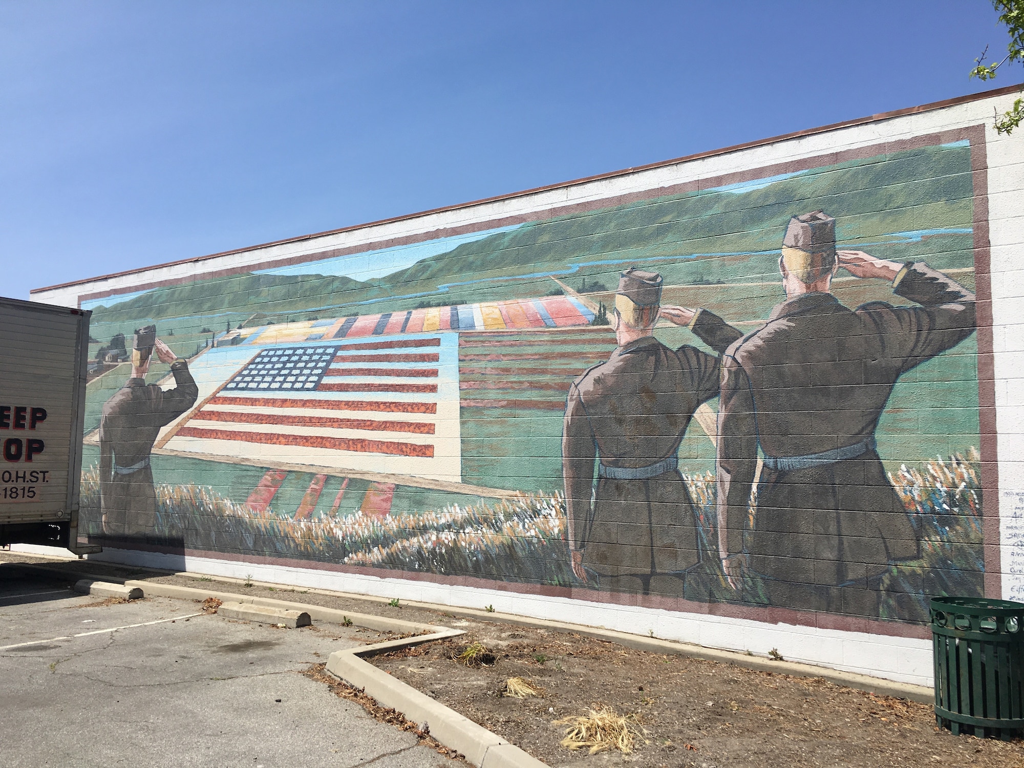 The Great Floral Flag depicts a special tribute to troops fighting in World War II.