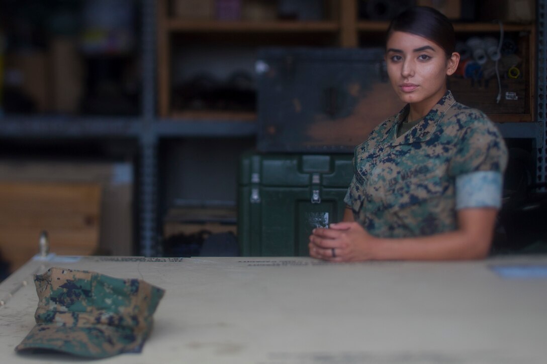 Cecilia M. Cespedes is an adaptable leader. The lance corporal and Providence, Rhode Island native, joined the Marine Corps as an electrician in 2017. She came to the 31st Marine Expeditionary Unit at the beginning of May, quickly learning her job’s routine and has had an immediate positive impact on her fellow Marines. Before enlisting, Cespedes graduated from Hope High School in June 2016. The 31st MEU, the Marine Corps’ only continuously forward-deployed MEU, provides a flexible force ready to perform a wide range of military operations as the premier crisis response force in the Indo-Pacific region. (U.S. Marine Corps photo by Lance Cpl. Cameron E. Parks/Released)