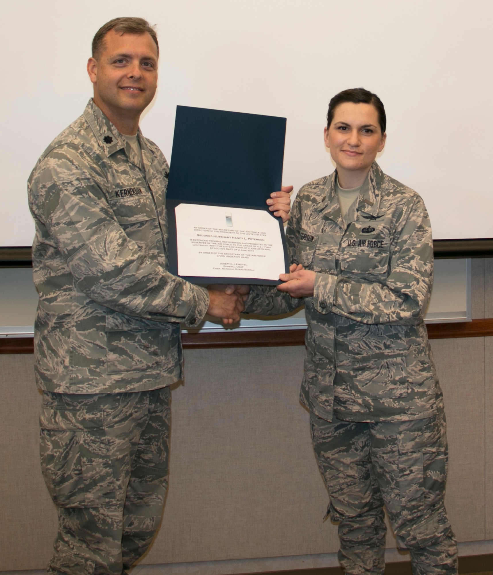 Peterson Promoted to 1st Lieutenant