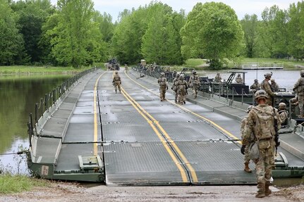 2-101, active and Reserve component engineers conduct Bridge Building Exercise