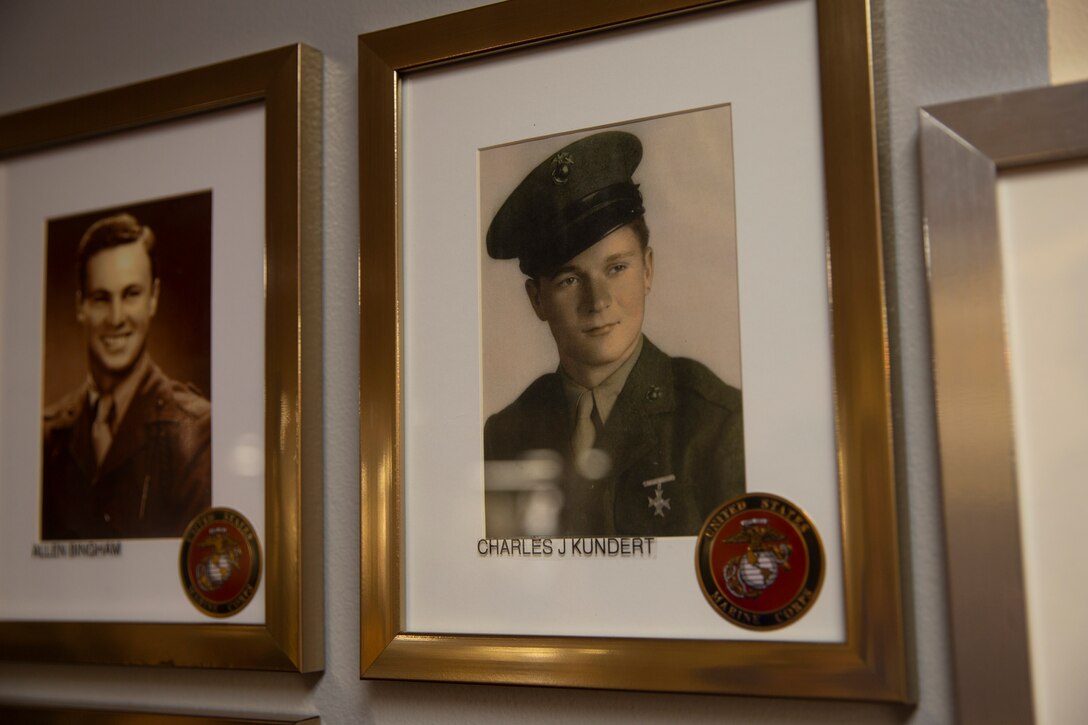 WWII Marine Raider shares his stories with Marines from 1st Marine Raider Battalion