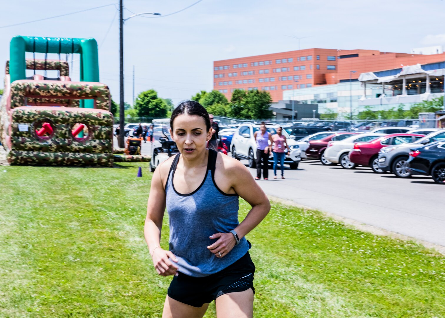 woman running