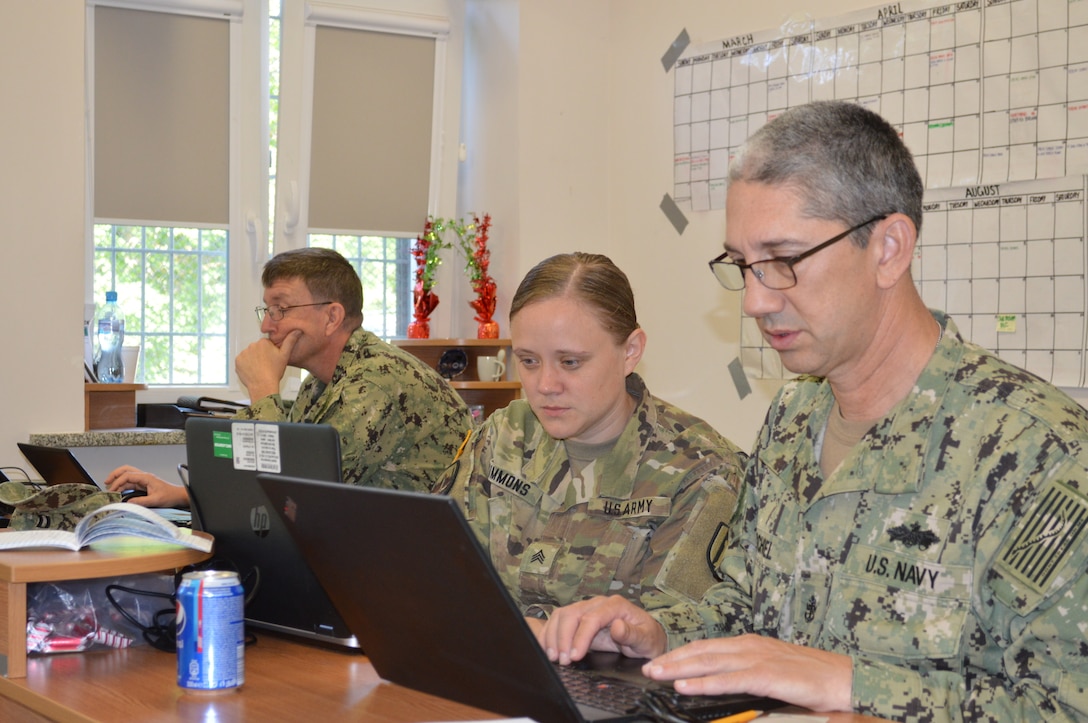 Army Reserve Engineers and Navy Seabees Share Command and Control of Resolute Castle 19