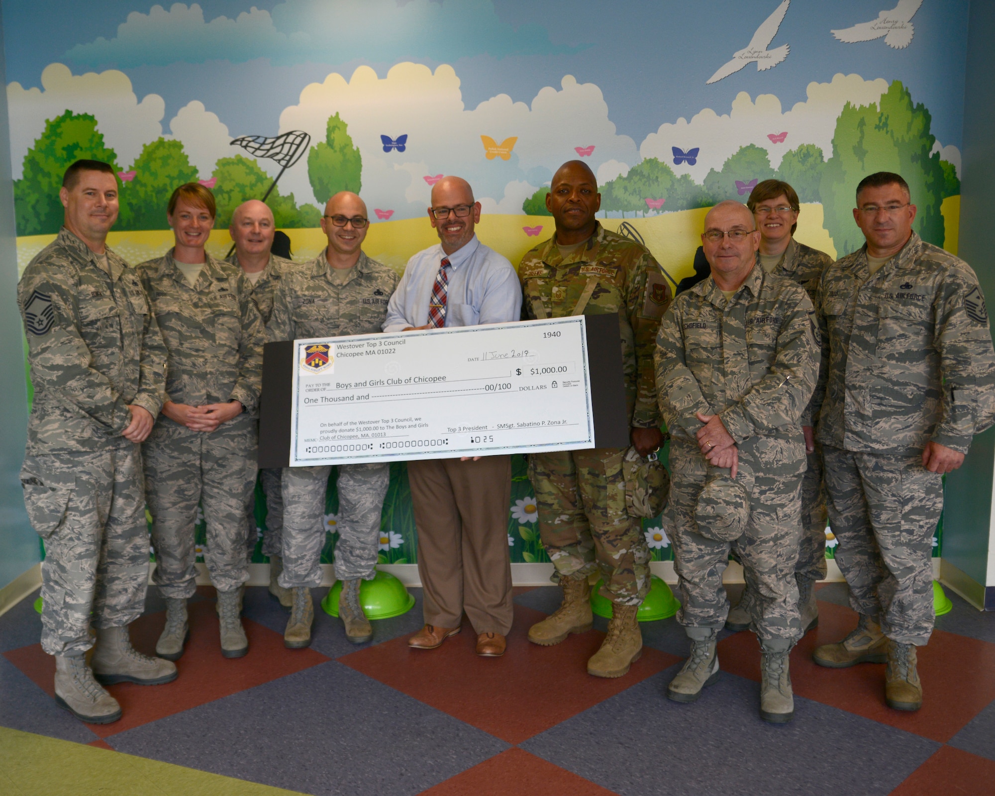 Westover Top Three donate to Boys and Girls Club