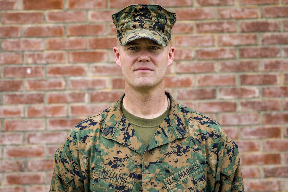 U.S. Marine Corps Master Gunnery Sgt. Michael T. Williams advises 3rd Marine Logistics Group on mortuary affairs operations as part of MEFEX 19 on Camp Foster, Okinawa, Japan, May 9, 2019. MEFEX 19 is a command post exercise that allows III Marine Expeditionary Force commanders and staff to practice their ability to execute command and control within a notional scenario. Williams, a native of Rome, Georgia, is a mortuary affairs capabilities chief with Personnel Retrieval and Processing Company, Combat Logistics Regiment 45, 4th Marine Logistics Group. (U.S. Marine Corps photo by Lance Cpl. Terry Wong)