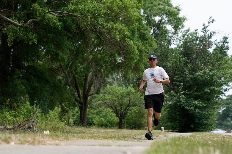Master Sgt. Brandan Keel joined running groups to combat his depression after finding out his wife got pregnant by another man. One of the groups incorporated running training with spiritual education and has been a major factor in turning his life around.