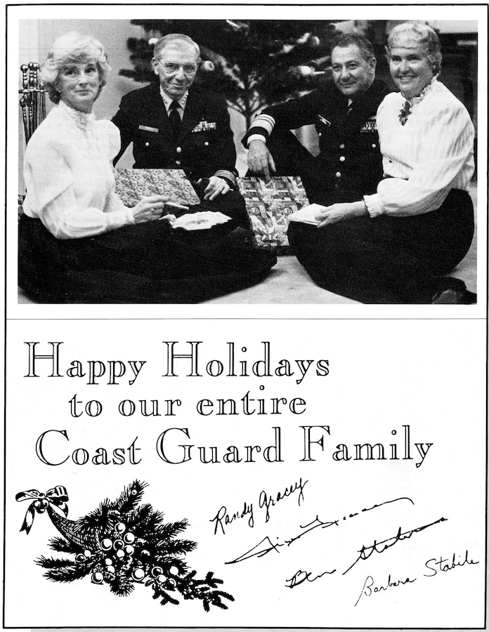 Admiral Gracey's 1984 Christmas Card to the Coast Guard Family.