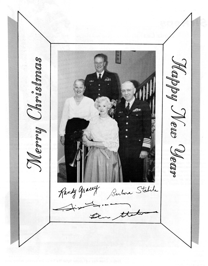 Admiral Gracey's 1985 Christmas Card to the Coast Guard Family.