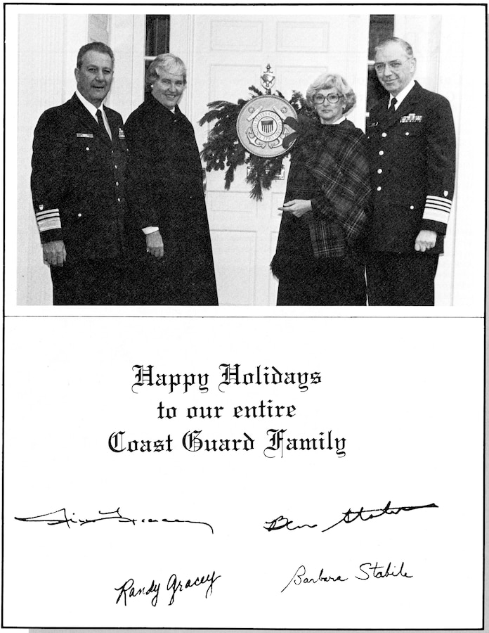 Admiral Gracey's 1983 Christmas Card to the Coast Guard Family.