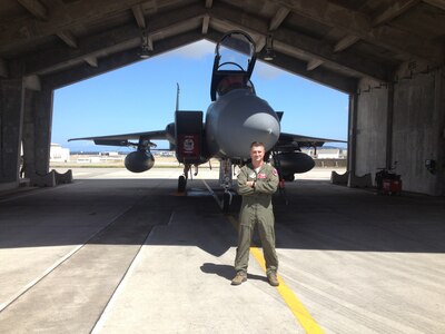 Maj. Jonathan Mahan, a C-17 Globemaster III pilot assigned to the 14th Airlift Squadron.