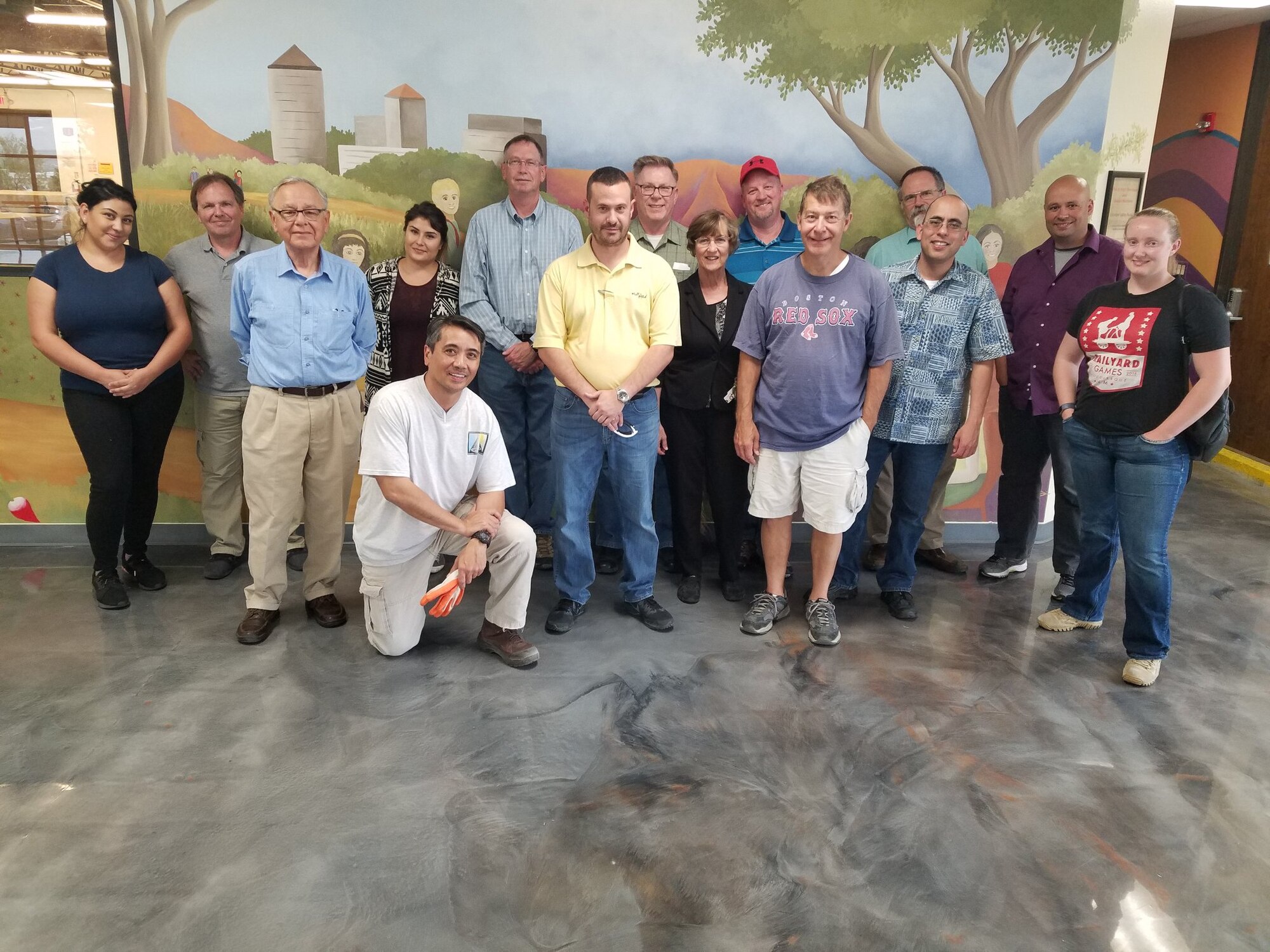 AFNWC members support New Mexico food bank! Several volunteers from AFNWC’s Engineering Directorate at Kirtland AFB, NM, packed food into boxes and loaded them onto 16 pallets, weighing 1,000 pounds each, last month at Albuquerque's Roadrunner Food Bank of New Mexico. According to the food bank, it feeds 70,000 New Mexicans weekly, distributing millions of pounds of food each year. (U.S. Air Force photo courtesty of the Air Force Nuke Weapons Center)