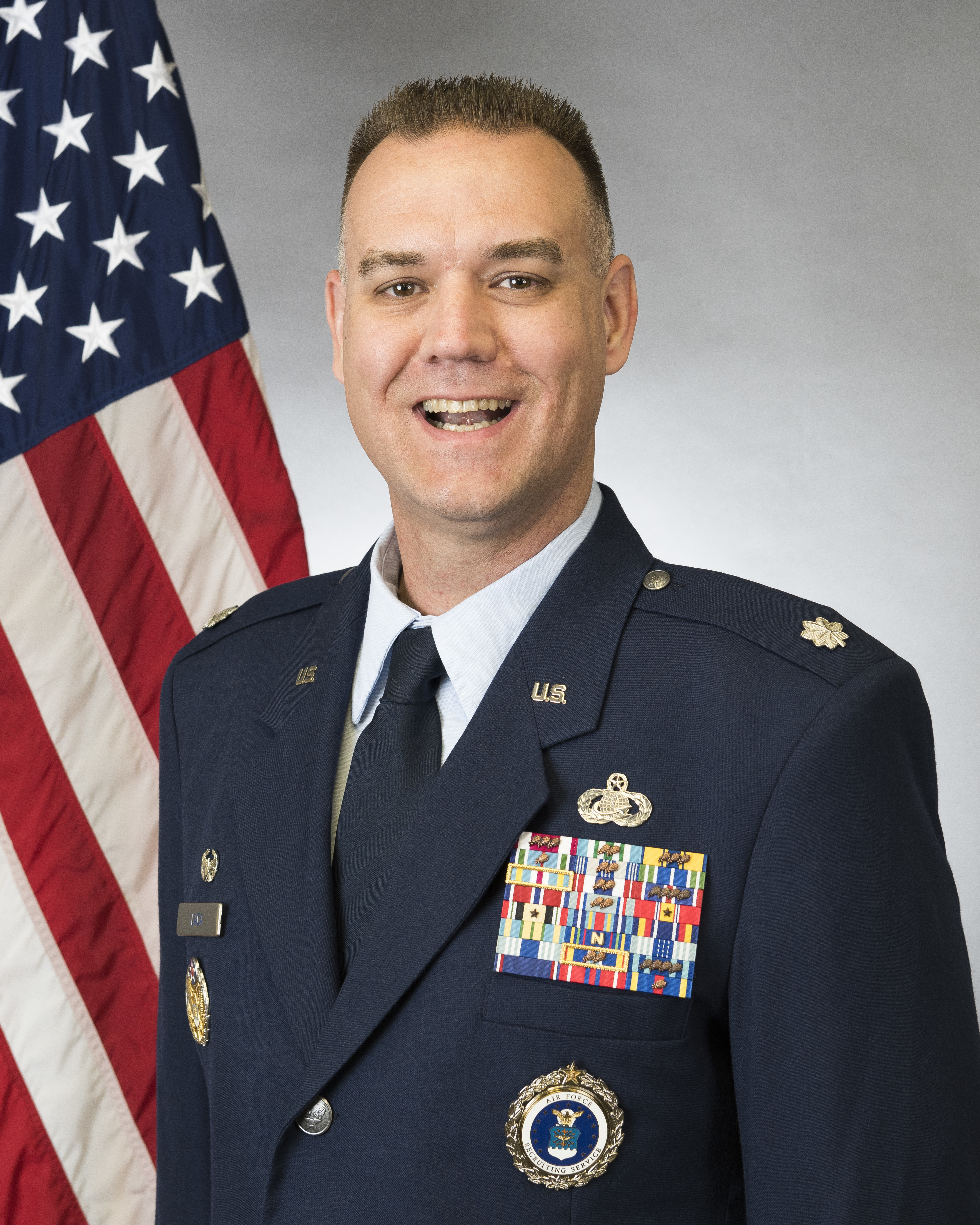 Lieutenant Colonel Richard S Laca Air Force Recruiting Service Display