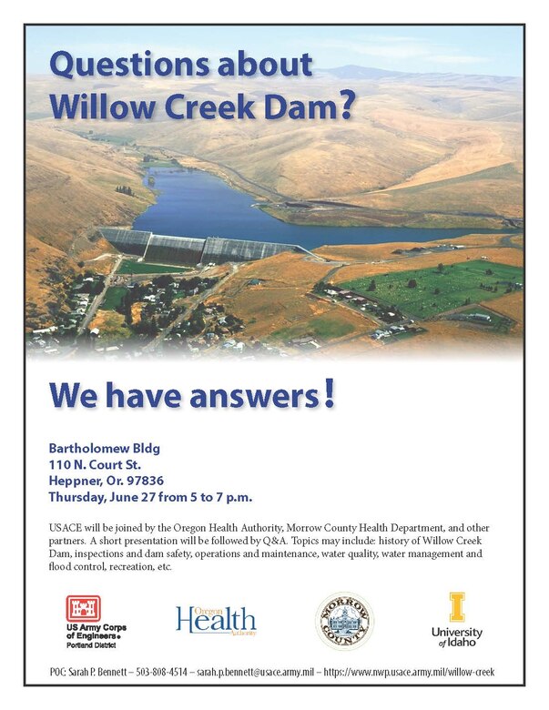 Willow Creek Dam meeting