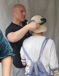 Philadelphia (May 4, 2019) NSWCPD’s Patrick Violante, demonstrates technology from the ADAPT.VE Lab during the Philadelphia Science Carnival on May 4. The Philadelphia Science Carnival is just one of the ways NSWCPD engages with the Greater Philadelphia Area and interests the next generation of Navy engineers in a STEM career. (U.S. Navy Photo by Margaret Kenyon)/Released