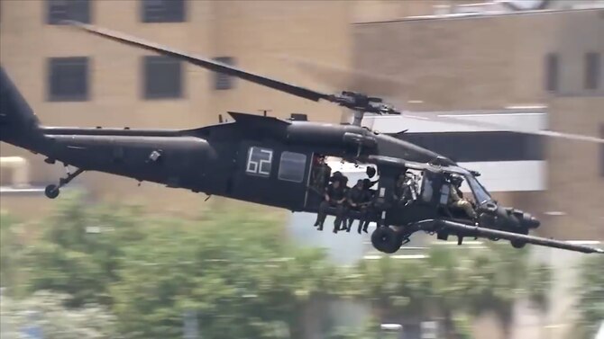 The Army UH-60M helicopter platforms use transparent armor systems mounted behind the pilots. (Courtesy photo)