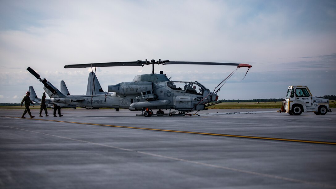MAG-41 Marines conduct maintenance checks in Canada