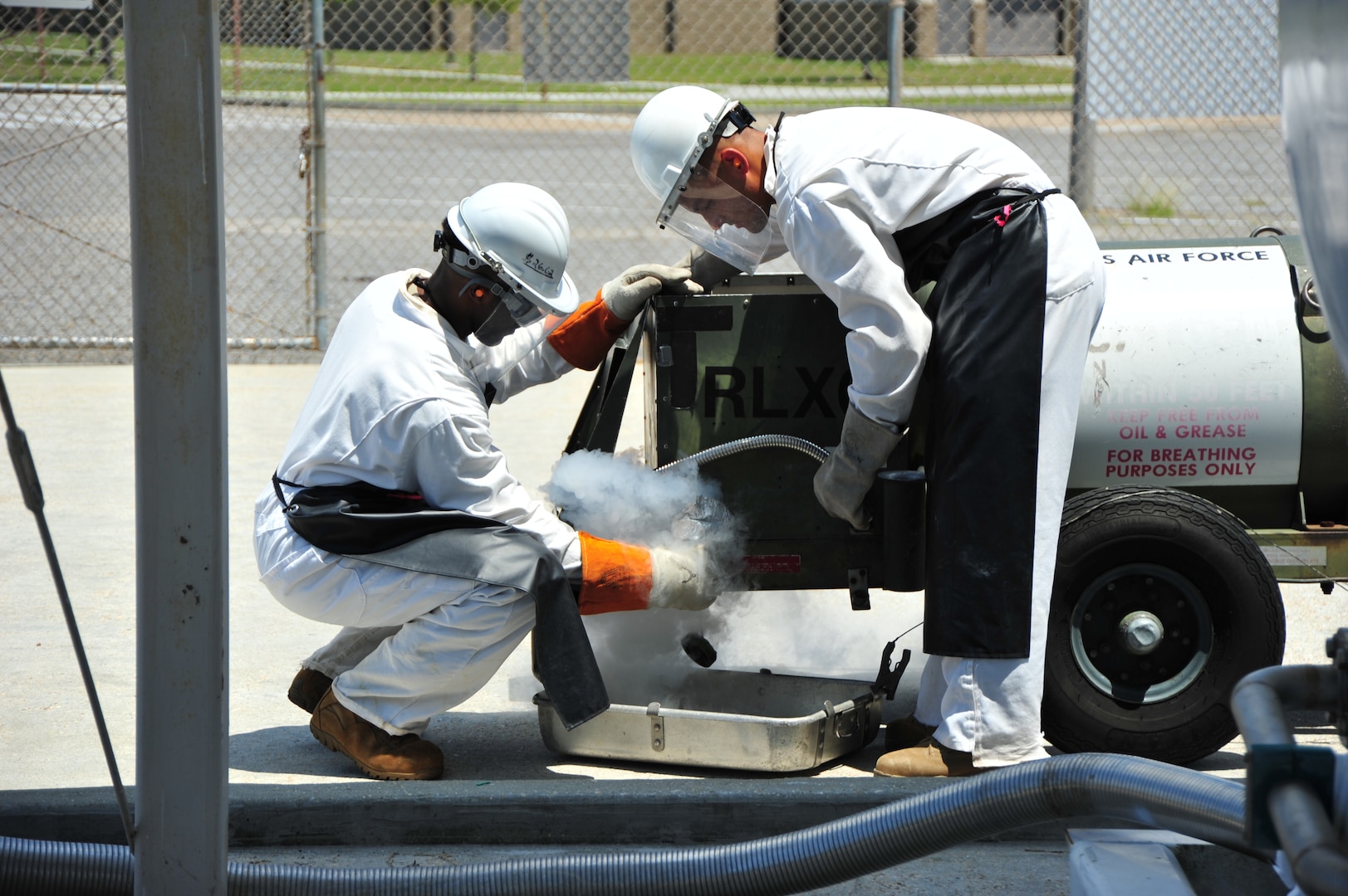 Fuel specialists of the 403rd Mission Support Group at Keesler Air Force Base put their science based training into action every day as they supply petroleum products to the 403rd Wing C-130Js, weapons systems, and ground vehicles.