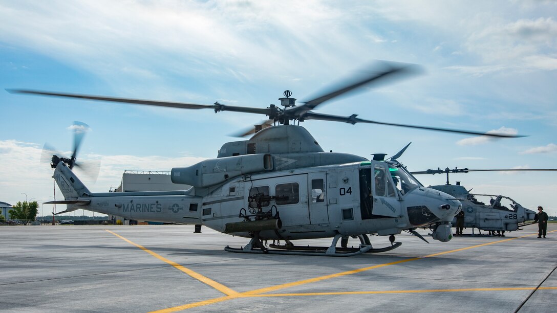 HMLA-775 Marines conduct a live-fire in Canada