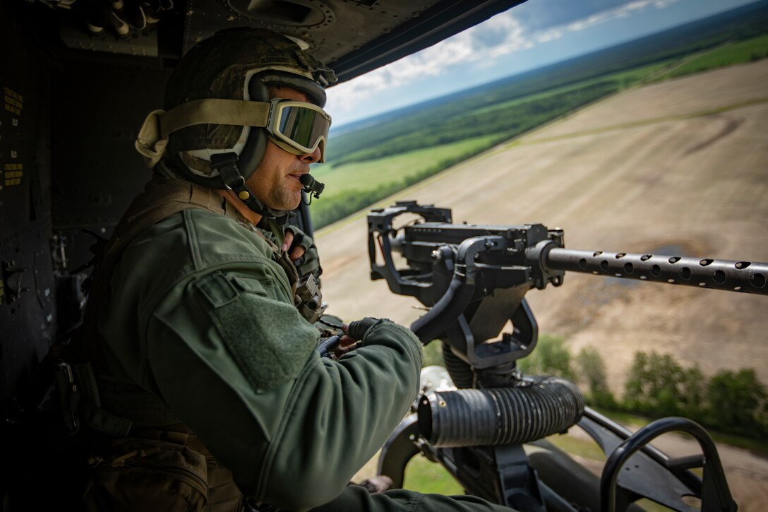 HMLA-775 Marines conduct a live-fire in Canada