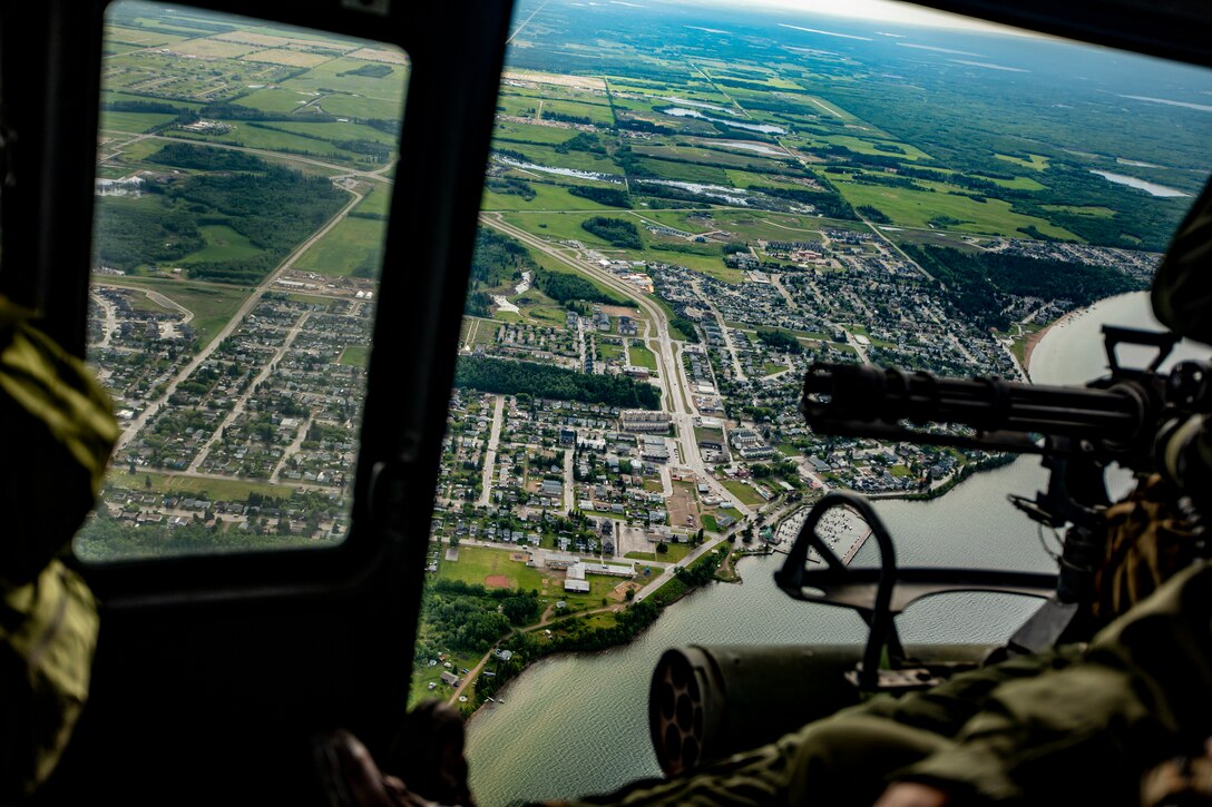 HMLA-775 Marines conduct a live-fire in Canada